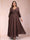 A-Line/Princess Ankle-Length 3/4 Sleeves V-Neck Plus Size Mother of the Bride Dresses
