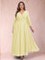 A-Line/Princess Ankle-Length 3/4 Sleeves V-Neck Plus Size Mother of the Bride Dresses