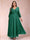 A-Line/Princess Ankle-Length 3/4 Sleeves V-Neck Plus Size Mother of the Bride Dresses