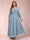 A-Line/Princess Ankle-Length 3/4 Sleeves V-Neck Plus Size Mother of the Bride Dresses