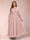 A-Line/Princess Ankle-Length 3/4 Sleeves V-Neck Plus Size Mother of the Bride Dresses