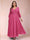 A-Line/Princess Ankle-Length 3/4 Sleeves V-Neck Plus Size Mother of the Bride Dresses