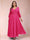 A-Line/Princess Ankle-Length 3/4 Sleeves V-Neck Plus Size Mother of the Bride Dresses