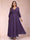 A-Line/Princess Ankle-Length 3/4 Sleeves V-Neck Plus Size Mother of the Bride Dresses