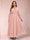 A-Line/Princess Ankle-Length 3/4 Sleeves V-Neck Plus Size Mother of the Bride Dresses