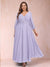 A-Line/Princess Ankle-Length 3/4 Sleeves V-Neck Plus Size Mother of the Bride Dresses