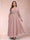 A-Line/Princess Ankle-Length 3/4 Sleeves V-Neck Plus Size Mother of the Bride Dresses