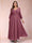 A-Line/Princess Ankle-Length 3/4 Sleeves V-Neck Plus Size Mother of the Bride Dresses