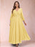 A-Line/Princess Ankle-Length 3/4 Sleeves V-Neck Plus Size Mother of the Bride Dresses
