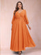 A-Line/Princess Ankle-Length 3/4 Sleeves V-Neck Plus Size Mother of the Bride Dresses