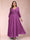 A-Line/Princess Ankle-Length 3/4 Sleeves V-Neck Plus Size Mother of the Bride Dresses