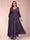 A-Line/Princess Ankle-Length 3/4 Sleeves V-Neck Plus Size Mother of the Bride Dresses