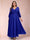 A-Line/Princess Ankle-Length 3/4 Sleeves V-Neck Plus Size Mother of the Bride Dresses