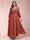 A-Line/Princess Ankle-Length 3/4 Sleeves V-Neck Plus Size Mother of the Bride Dresses