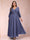 A-Line/Princess Ankle-Length 3/4 Sleeves V-Neck Plus Size Mother of the Bride Dresses