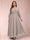 A-Line/Princess Ankle-Length 3/4 Sleeves V-Neck Plus Size Mother of the Bride Dresses