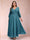 A-Line/Princess Ankle-Length 3/4 Sleeves V-Neck Plus Size Mother of the Bride Dresses