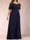 A-Line/Princess Floor-Length Short Sleeves V-Neck Plus Size Mother of the Bride Dresses