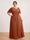 A-Line/Princess Floor-Length Short Sleeves V-Neck Plus Size Mother of the Bride Dresses