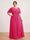 A-Line/Princess Floor-Length Short Sleeves V-Neck Plus Size Mother of the Bride Dresses