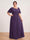 A-Line/Princess Floor-Length Short Sleeves V-Neck Plus Size Mother of the Bride Dresses