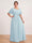 A-Line/Princess Floor-Length Short Sleeves V-Neck Plus Size Mother of the Bride Dresses