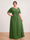 A-Line/Princess Floor-Length Short Sleeves V-Neck Plus Size Mother of the Bride Dresses