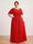 A-Line/Princess Floor-Length Short Sleeves V-Neck Plus Size Mother of the Bride Dresses