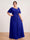 A-Line/Princess Floor-Length Short Sleeves V-Neck Plus Size Mother of the Bride Dresses