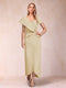 Sheath/Column V-Neck Asymmetrical Chiffon Mother of the Bride Dresses With Beading Sequins