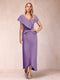 Sheath/Column V-Neck Asymmetrical Chiffon Mother of the Bride Dresses With Beading Sequins