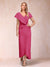 Sheath/Column V-Neck Asymmetrical Chiffon Mother of the Bride Dresses With Beading Sequins