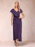 Sheath/Column V-Neck Asymmetrical Chiffon Mother of the Bride Dresses With Beading Sequins