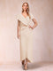 Sheath/Column V-Neck Asymmetrical Chiffon Mother of the Bride Dresses With Beading Sequins