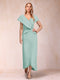 Sheath/Column V-Neck Asymmetrical Chiffon Mother of the Bride Dresses With Beading Sequins