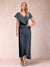 Sheath/Column V-Neck Asymmetrical Chiffon Mother of the Bride Dresses With Beading Sequins