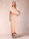 Sheath/Column V-Neck Asymmetrical Chiffon Mother of the Bride Dresses With Beading Sequins