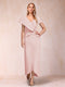 Sheath/Column V-Neck Asymmetrical Chiffon Mother of the Bride Dresses With Beading Sequins