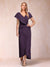 Sheath/Column V-Neck Asymmetrical Chiffon Mother of the Bride Dresses With Beading Sequins