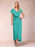 Sheath/Column V-Neck Asymmetrical Chiffon Mother of the Bride Dresses With Beading Sequins