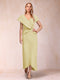 Sheath/Column V-Neck Asymmetrical Chiffon Mother of the Bride Dresses With Beading Sequins