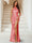 Trumpet/Mermaid Halter Sleeveless Evening Dresses With Split Side