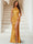Trumpet/Mermaid Halter Sleeveless Evening Dresses With Split Side