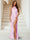 Trumpet/Mermaid Halter Sleeveless Evening Dresses With Split Side