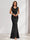 Trumpet/Mermaid V-Neck Sleeveless Evening Dresses With Sash