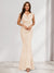 Trumpet/Mermaid V-Neck Sleeveless Evening Dresses With Sash