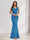 Trumpet/Mermaid V-Neck Sleeveless Evening Dresses With Sash