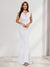 Trumpet/Mermaid V-Neck Sleeveless Evening Dresses With Sash