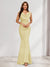 Trumpet/Mermaid V-Neck Sleeveless Evening Dresses With Sash