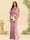Trumpet/Mermaid One-Shoulder Half Sleeves Bridesmaid Dresses With Ruched